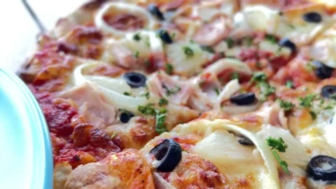 Pasta and pizza Stock Footage 212600824