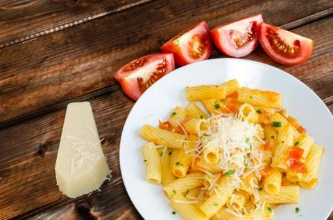 Pasta arrabiata Stock Photos