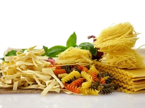 Pasta assortment Stock Photos