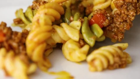 PASTA WITH BEEF Stock Footage 149451065