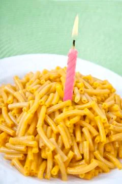 Pasta birthday Stock Photos