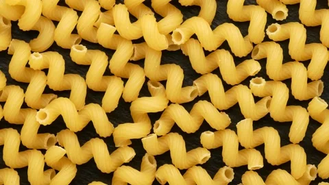 Pasta on a black background. Video stock 138581836
