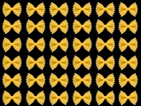Pasta on the black background Stock Photos