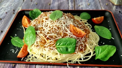 Pasta Bolognese Stock Footage 227722887