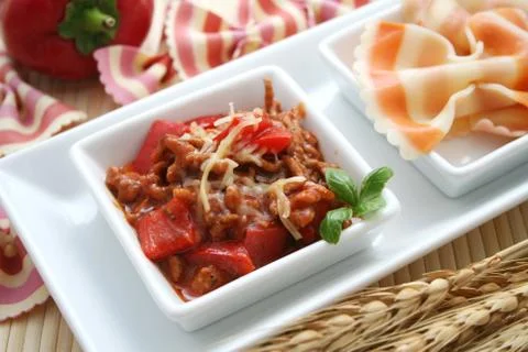 Pasta bolognese Foto stock