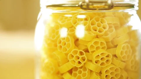 Pasta in bottle Stock Footage 72318955