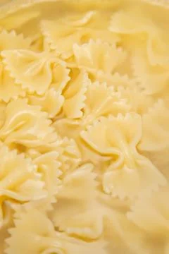 Pasta, bows Stock Photos