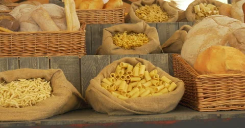 Pasta bread Stock Footage 52493559