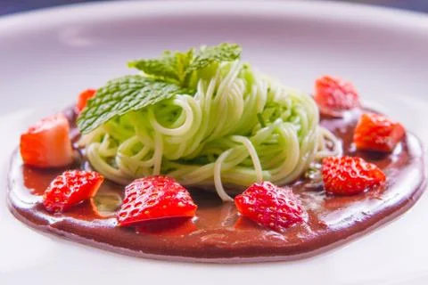 Pasta With Chocolate Stock Photos