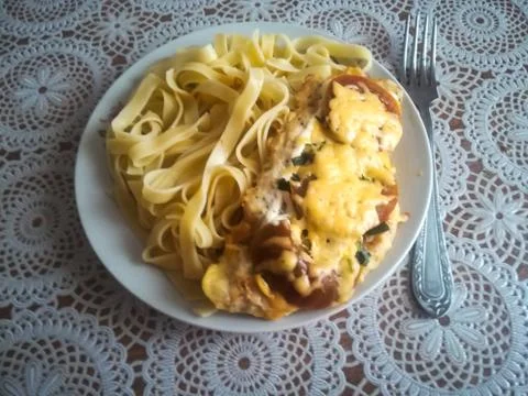 Pasta with chop Photos
