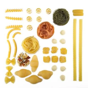 Pasta collage Stock Photos