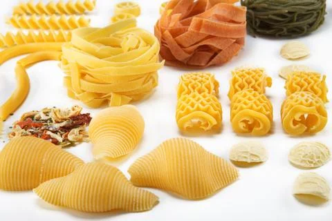Pasta collage Stock Photos