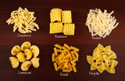Pasta collection Stock Photos