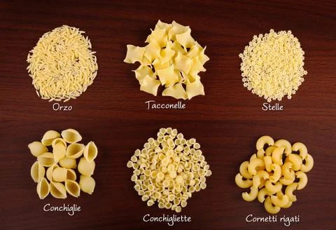 Pasta collection Stock Photos