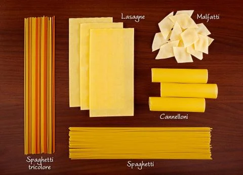 Pasta collection Stock Photos