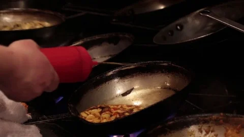 Pasta Cooking Restaurant Kitchen 3 Stock Footage 79044211
