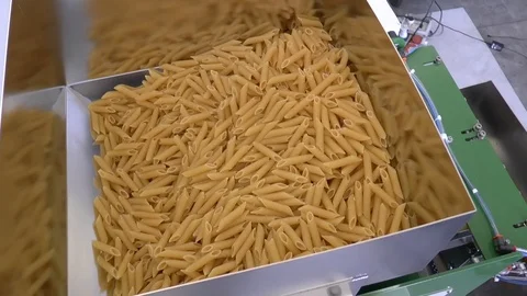 Pasta dosage system Stock Footage