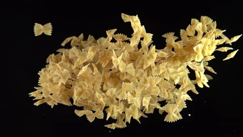 Pasta explosion on black background 500fps 動画素材 152664722