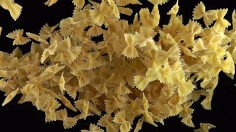 Pasta explosion on black background 500fps Vídeo Stock 152665484