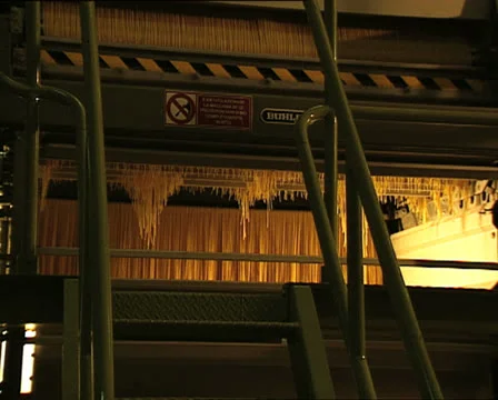 PASTA FACTORY spaghetti machine Stock Footage 24513645