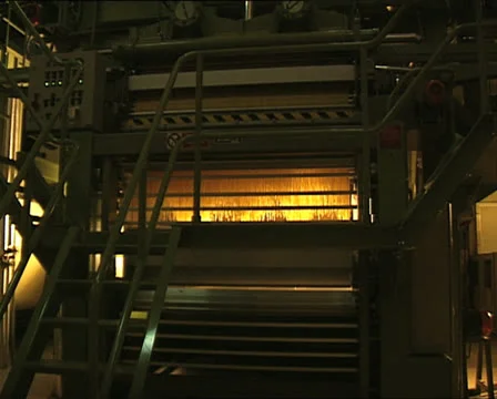 PASTA FACTORY spaghetti machine tracking shot 動画素材 24513704