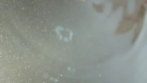 Pasta fall into the water on a white background Stock Footage 115819454
