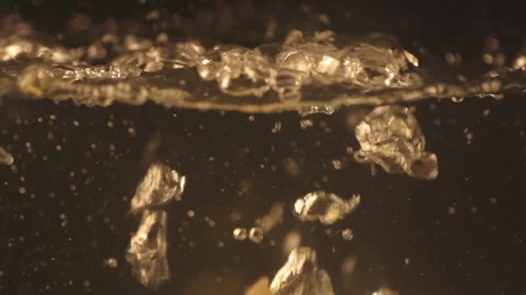 Pasta falling into boiling water Stock Footage 157539283