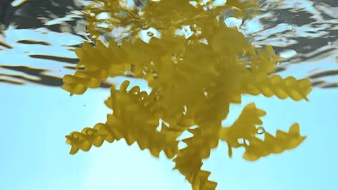 Pasta falls into a pot Stock Footage 119370115