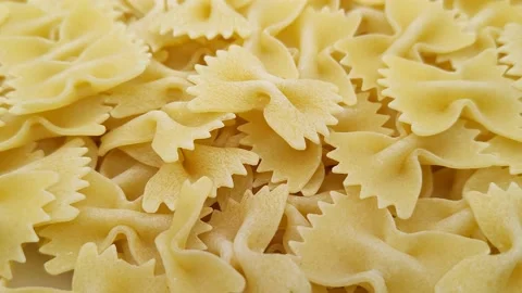 Pasta farfalle rotation Stock Footage 166995637