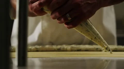 Pasta Filling Stock Footage 12273286