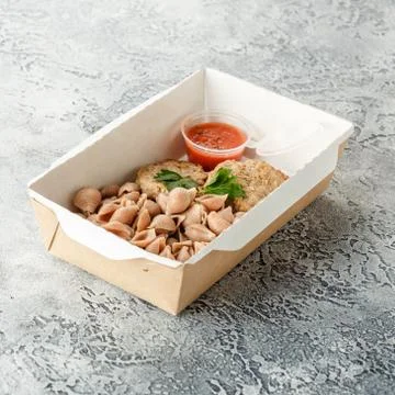 Pasta in the form of cockleshells Stock Photos