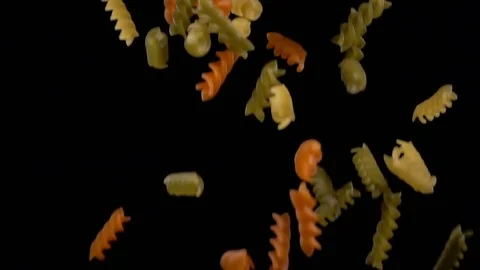 Pasta in a free fall Video stock 71109137