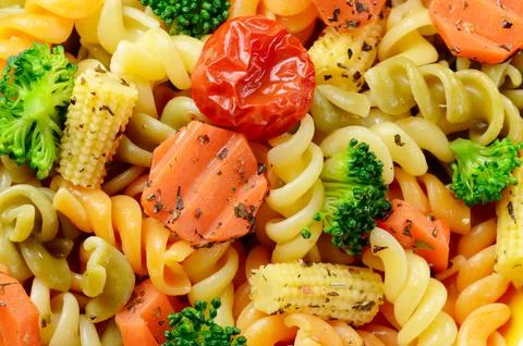 Pasta fusilli Stock Photos