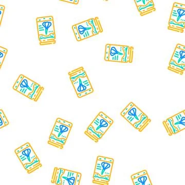 Pasta garlic vector seamless pattern Illustrazione stock