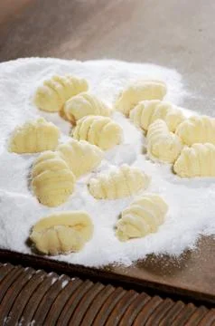 Pasta Gnocchi Stock Photos