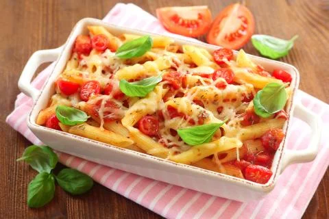 Pasta Gratin Stock Photos