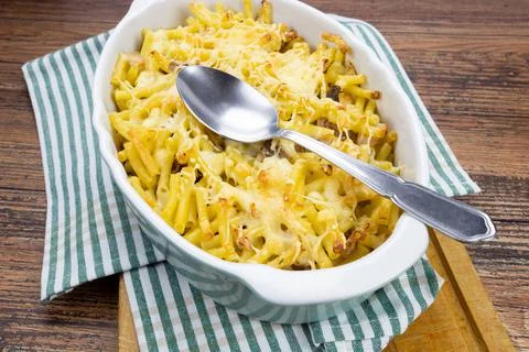 Pasta gratin Stock Photos