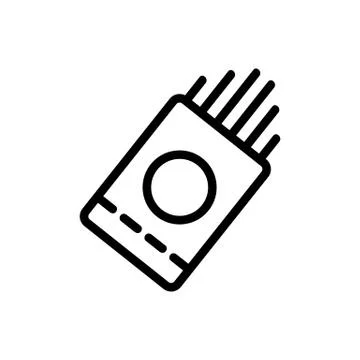 Pasta icon vector. Isolated contour symbol illustration Stock Illustration