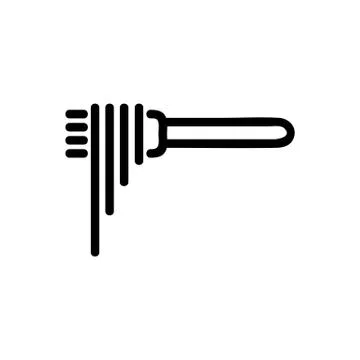 Pasta icon vector. Isolated contour symbol illustration Stock Illustration
