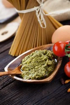 Pasta ingredients Stock Photos