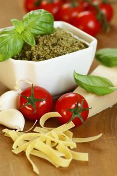 Pasta ingredients Stock Photos