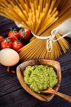 Pasta ingredients Stock Photos