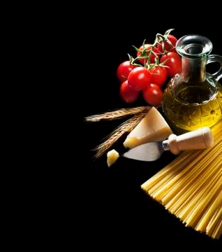 Pasta ingredients Stock Photos