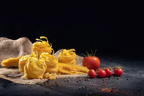 Pasta ingredients Stock Photos