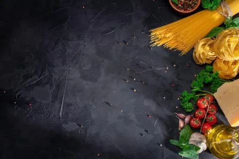 Pasta ingredients Stock Photos