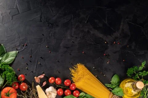 Pasta ingredients Stock Photos