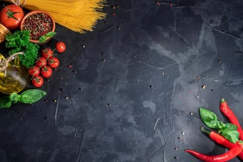 Pasta ingredients Stock Photos