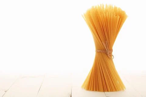 Pasta isolated on white background. Background, italian, penne, food Stock Photos