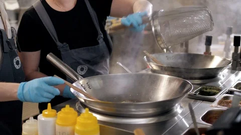 Pasta machine cafe handmade falling from homemade reastaurant italian Stock Footage 91556146