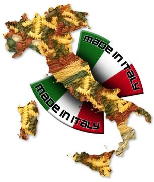 Pasta made in italy Illustrazione stock